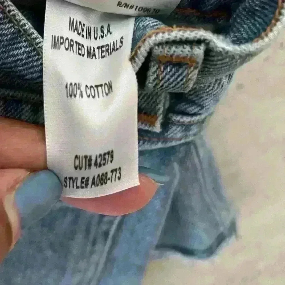 AGOLDE WOMENS QUINN HIGH RISE DISTRESSED DENIM MINI SKIRT MEDIUM WASH SIZE 25 - Picture 7 of 7